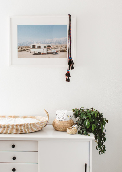 Modern boho boy's nursery