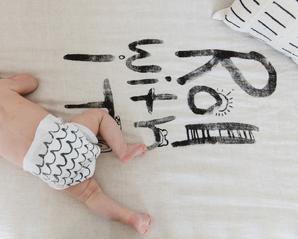 Modern boho boy's nursery