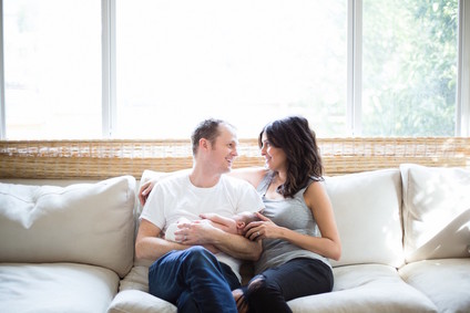 Casual Echo Park newborn photos by Amanda Gallant