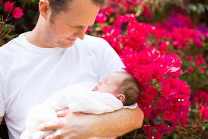 Casual Echo Park newborn photos by Amanda Gallant