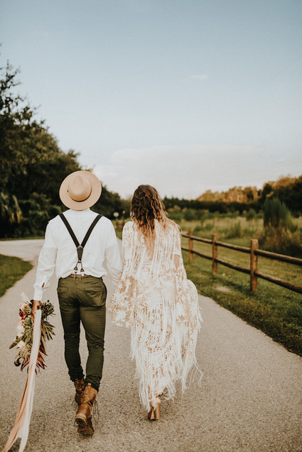 Southern bohemian elopement inspiration