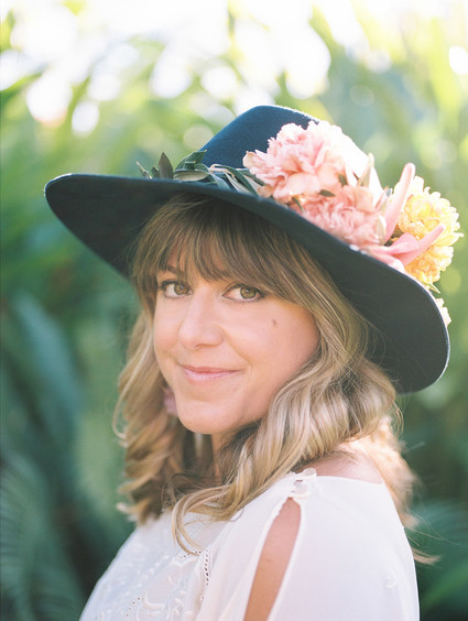 Florals on Hat