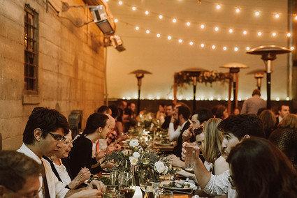 Modern same sex wedding at Foreign Cinema in San Francisco