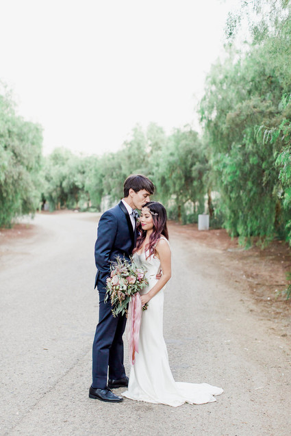 Jewel Tone garden wedding editorial at Eden Gardens