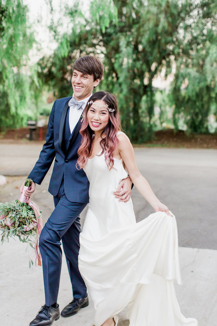 Jewel Tone garden wedding editorial at Eden Gardens