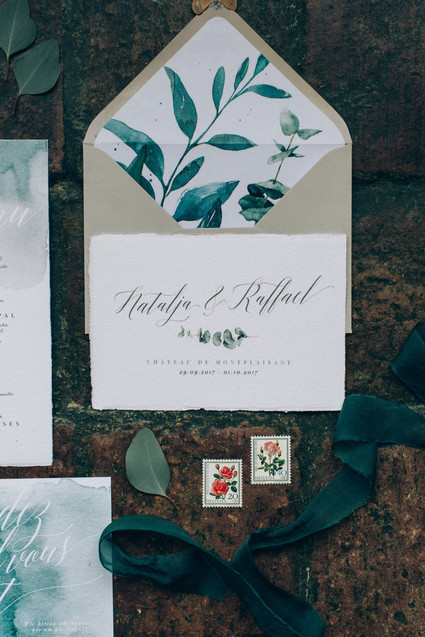 Intimate winter wedding at Chateau de Montplaisant in France