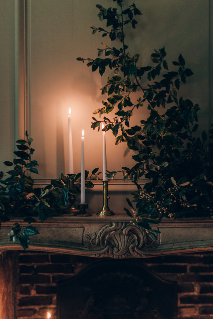 Intimate winter wedding at Chateau de Montplaisant in France