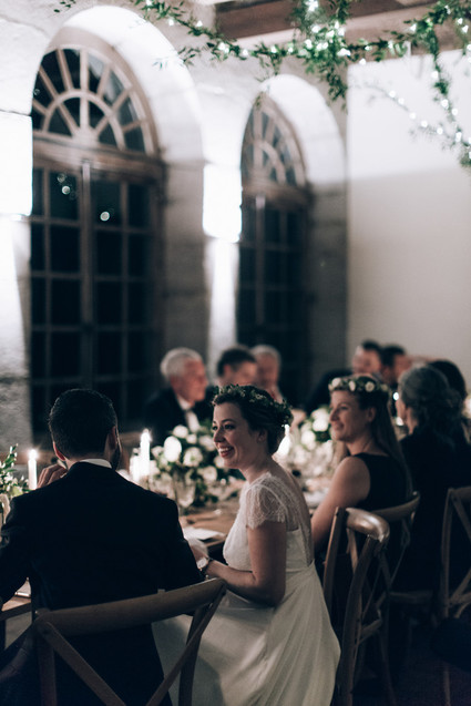 Intimate winter wedding at Chateau de Montplaisant in France