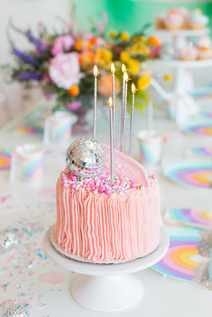 Rainbow pastel unicorn birthday party Inspiration