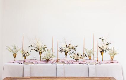 Romantic natural spring tablescape ideas