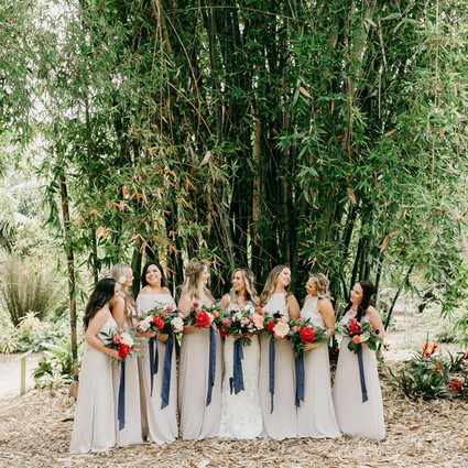 Modern tropical wedding at the San Diego Botanic Garden Inspiration
