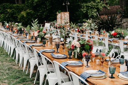 Modern tropical wedding at the San Diego Botanic Garden