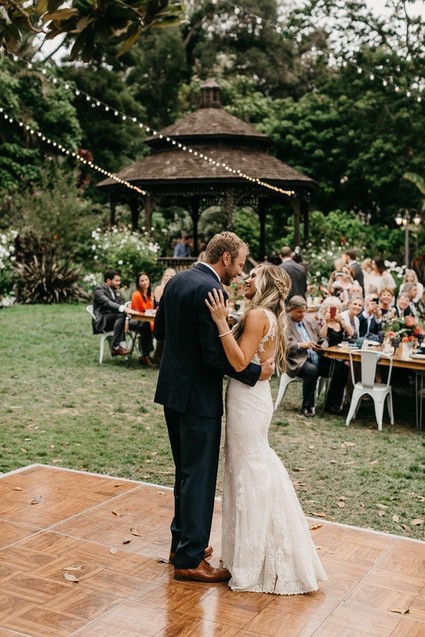 Modern tropical wedding at the San Diego Botanic Garden