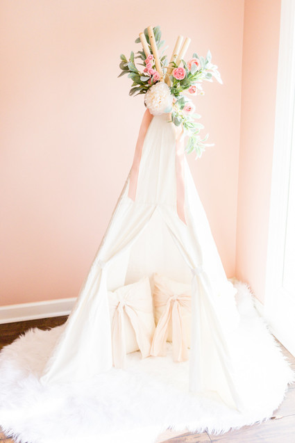 Pink floral first birthday party ideas on 100 Layer Cakelet