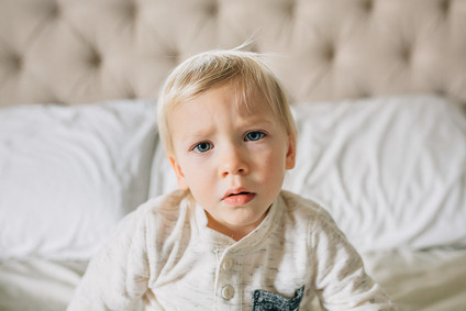 Vintage modern girl's nursery and newborn photos