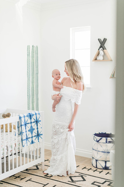 minimal white boy's nursery ideas