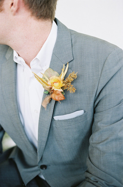 Modern minimal fall wedding inspiration in a loft