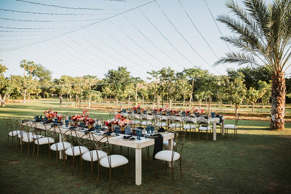 Stylish tropical wedding at Flora Farms in Cabo