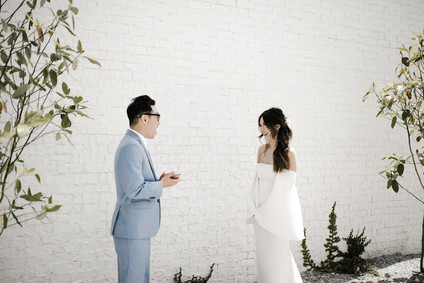 Moody modern wedding at Cherry Hollow Farms in Atlanta