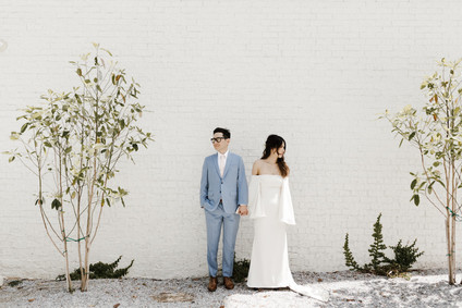 Moody modern wedding at Cherry Hollow Farms in Atlanta