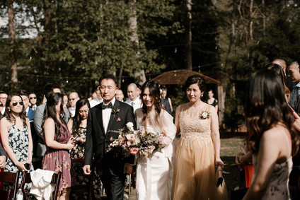 Moody modern wedding at Cherry Hollow Farms in Atlanta