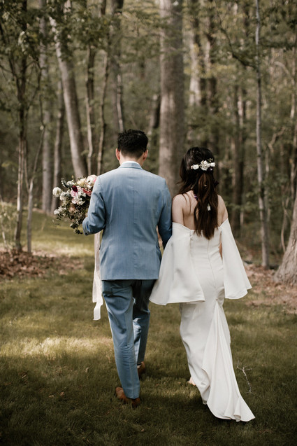 Moody modern wedding at Cherry Hollow Farms in Atlanta