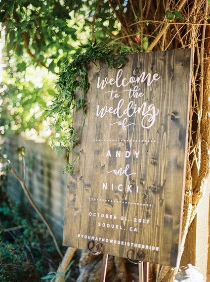 Modern feminine Santa Cruz wedding with boho details