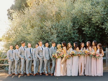 Modern feminine Santa Cruz wedding with boho details