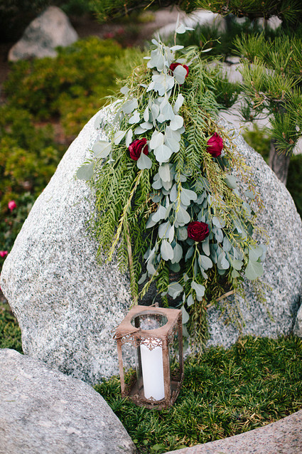 modern fall garden wedding