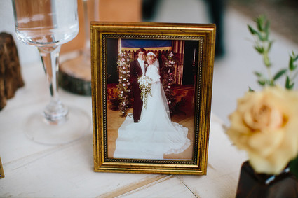 modern fall garden wedding