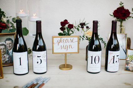 modern fall garden wedding