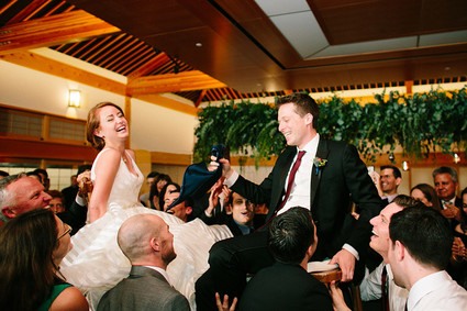 modern fall garden wedding