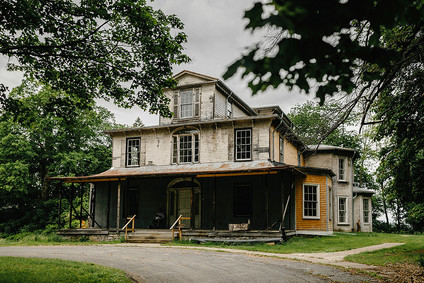Romantic, industrial, floral wedding at Basilica Hudson in the Hudson Valley