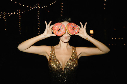 Romantic, industrial, floral wedding at Basilica Hudson in the Hudson Valley