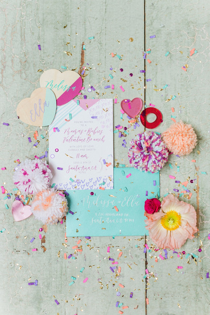 Bright fun Valentine's Brunch Inspiration