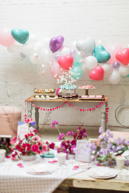 Bright fun Valentine's Brunch Inspiration