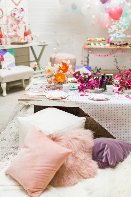 Bright fun Valentine's Brunch Inspiration