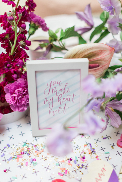 Bright fun Valentine's Brunch Inspiration