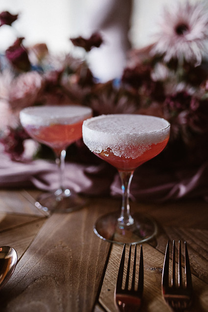 Moody mauve Valentine's Day and winter wedding ideas Inspiration