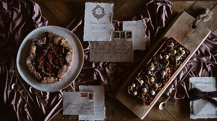 Moody mauve Valentine's Day and winter wedding ideas