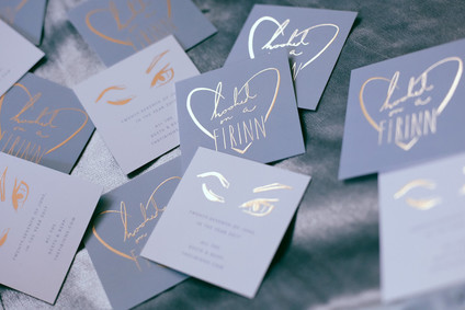 Blue wedding details for Paris wedding