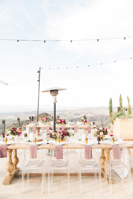 Romantic bright California wedding at Malibu Rocky Oaks Inspiration