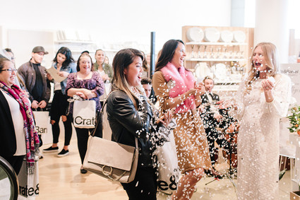 Crate and Barrel Private Wedding Registry Event