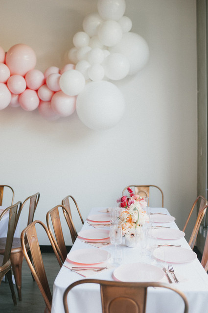 Ombre pink birthday party