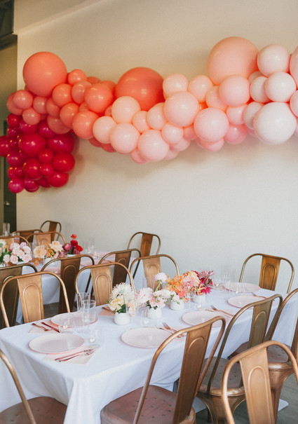 Ombre pink birthday party