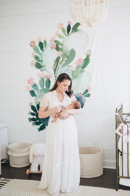 Feminine girl's nursery