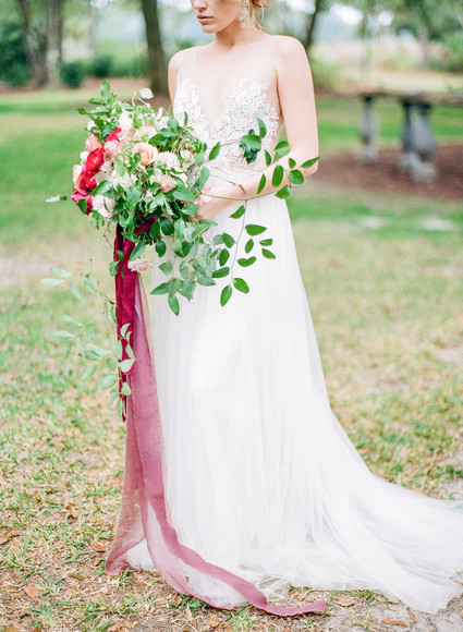 Bold, elegant Charleston wedding inspiration Inspiration