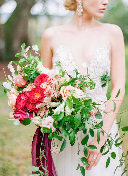 Bold, elegant Charleston wedding inspiration Inspiration