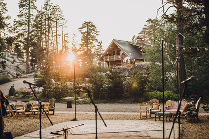 Sierra camp wedding at the Hideout in Kirkwood CA