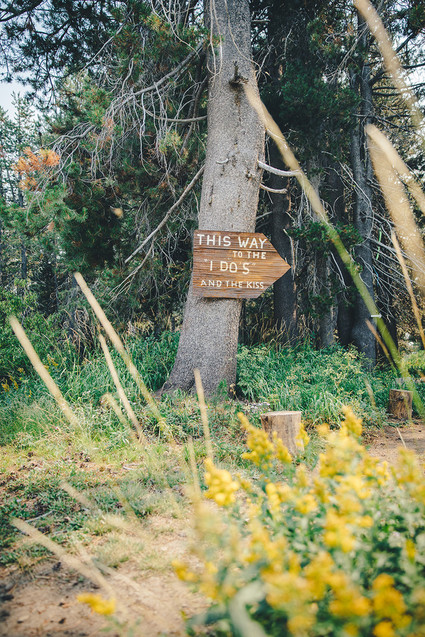 Sierra camp wedding at the Hideout in Kirkwood CA